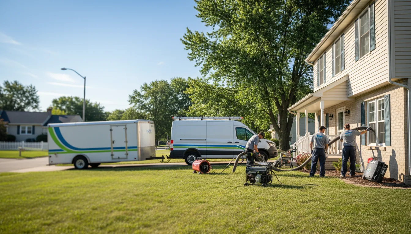Flooded Basement Restoration And Cleanup With Repair in New Salem, IL near me